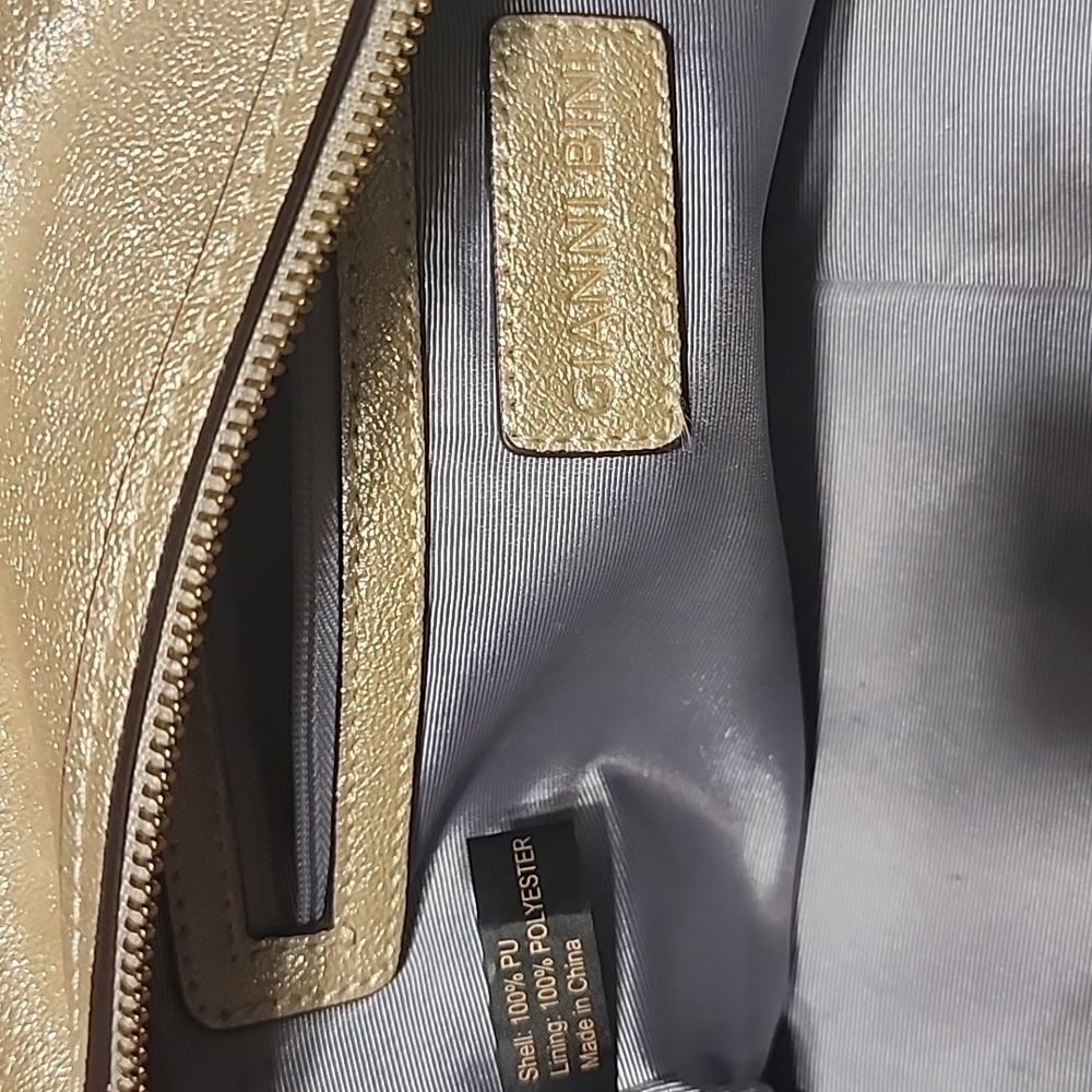 Gianni Bini Metallic Gold Satchel - Picture 16 of 16